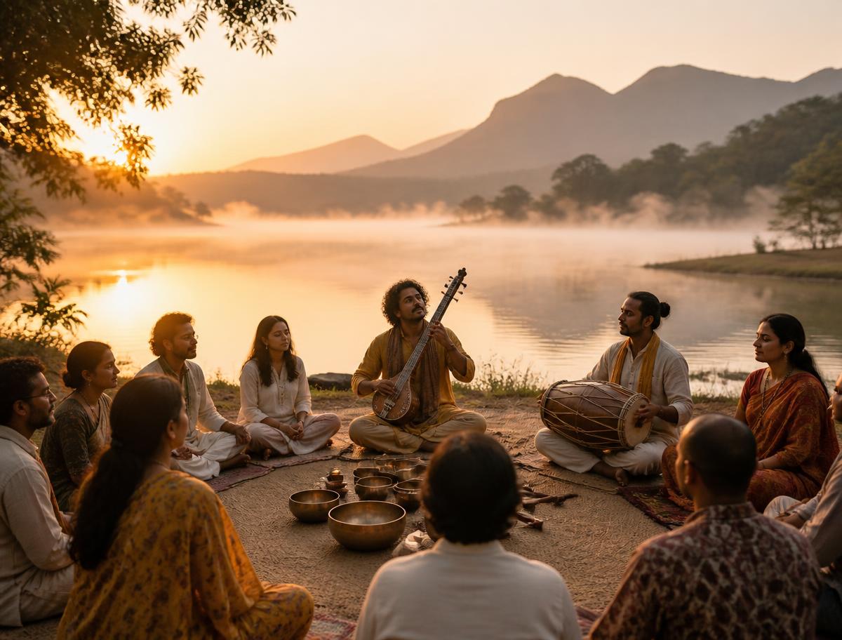 Sound healing session